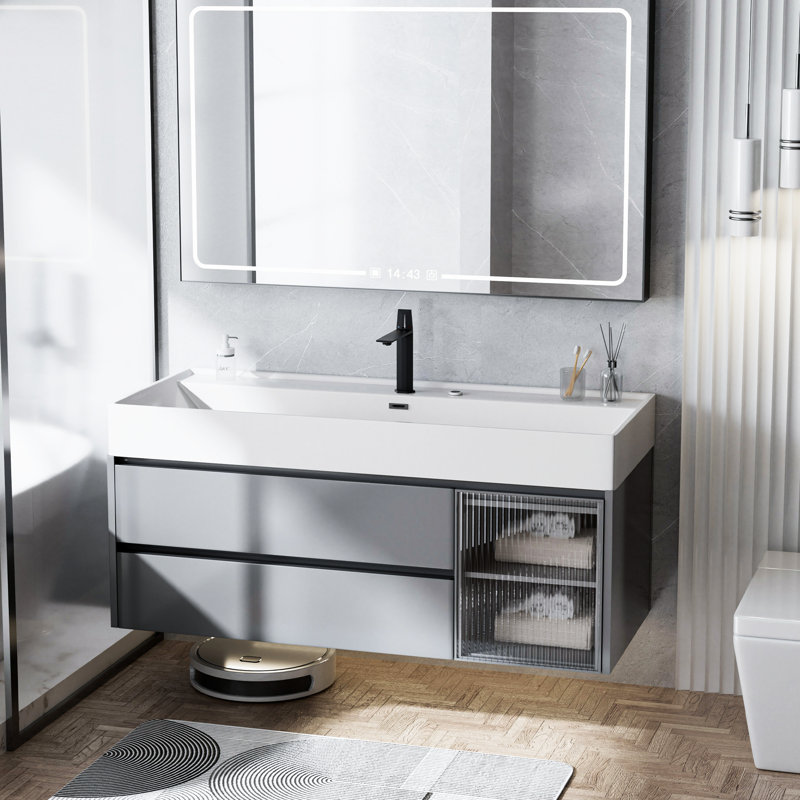 Single-Hole Single-Handle Bathroom Faucet, Fresh And Modern Tall Faucet, Matte Black
