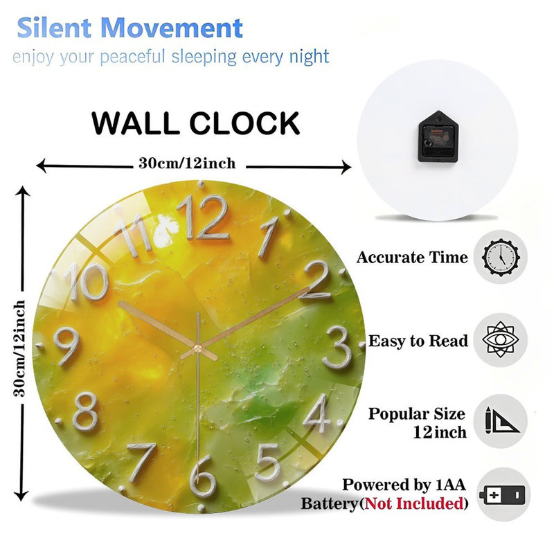 Horloge murale horloge 12 po