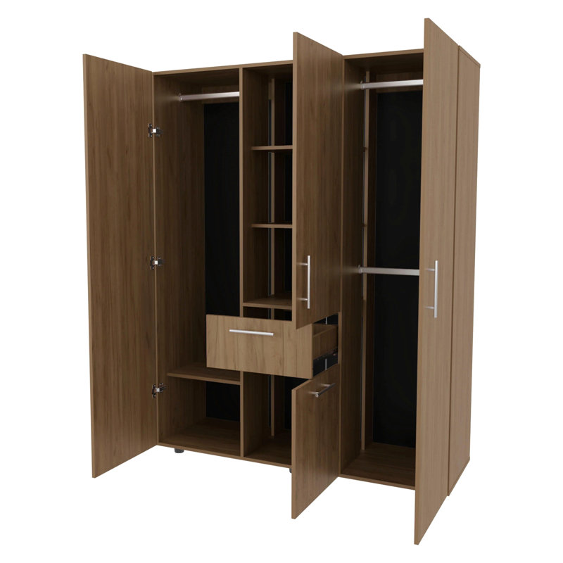 Armoire en chêne naturel avec plusieurs tiroirs