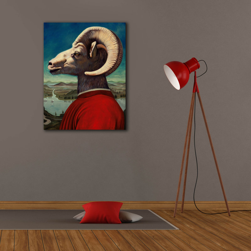 «Ep» Graffiti «Ram» par Jane R. Talton, art mural sur toile, 26 po x 34 po