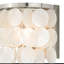 Applique murale 1 lumière pour salle de bain capiz shell Icarus