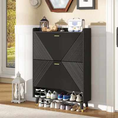 Entrance Modern Narrow And Slim Shoe Rack