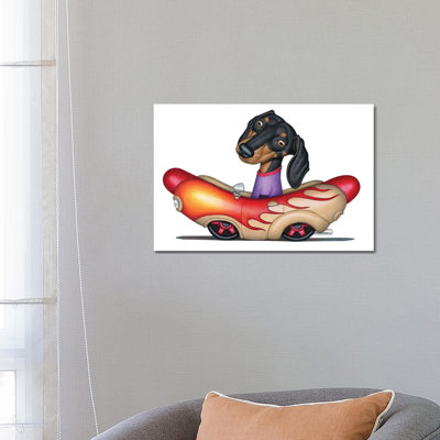Landis Wiener Car Black Rims by Danny Gordon - No Frame Gallery-Wrapped Canvas Giclée on Canvas