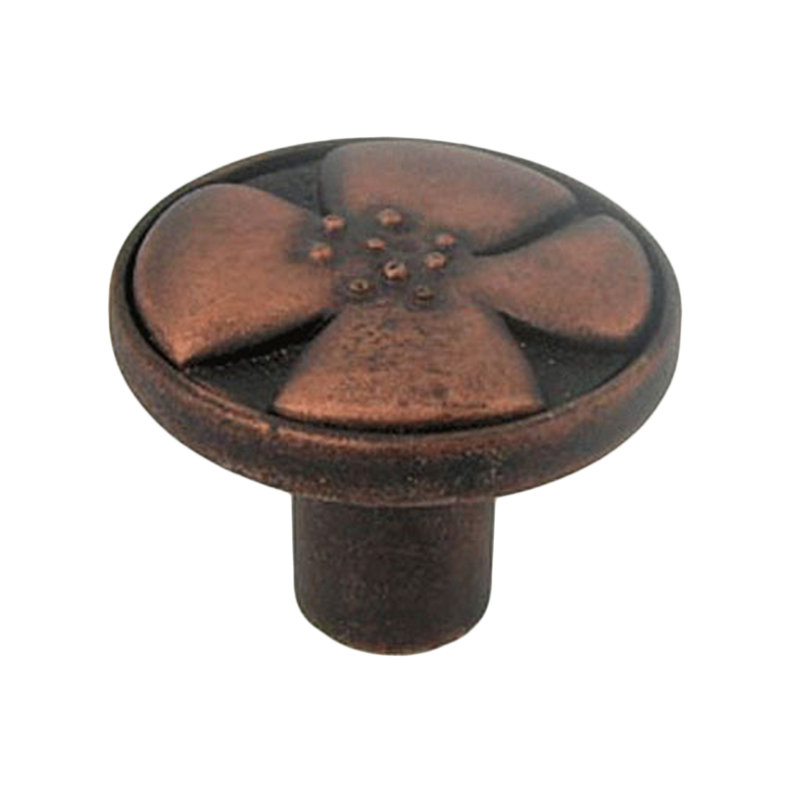 Modern Settings Novelty Knob, Antique Copper