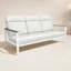 Canapé d'extérieur en métal avec coussin Sunbrella Townsend-116233338-116233355