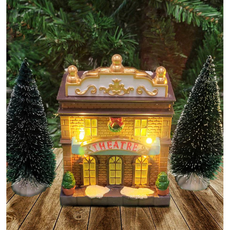 Ensemble de village de Noël - Starlit Village F07M4-28-W223