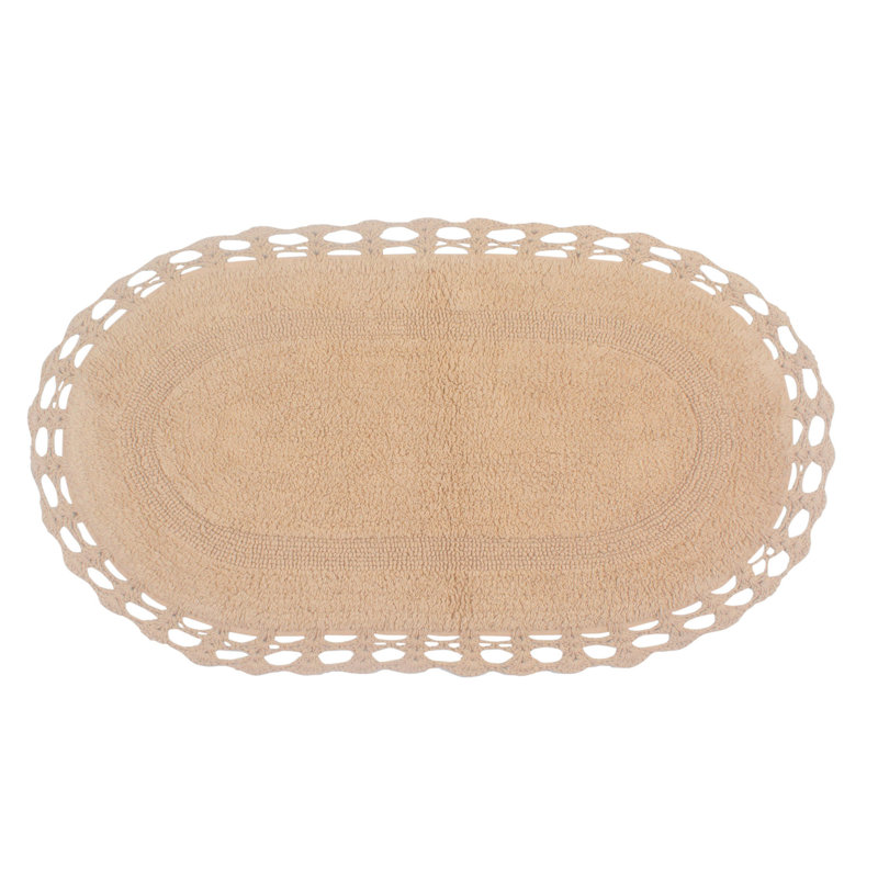 Soft Bath Rug, 21" W x 34" L, Linen