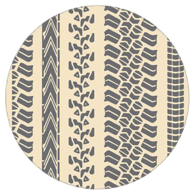 Bridgeton Geometric Indoor / Outdoor Rug, Round 8'