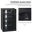 Armoire multimédia à 5 niveaux avec tablettes réglables à 3 niveaux