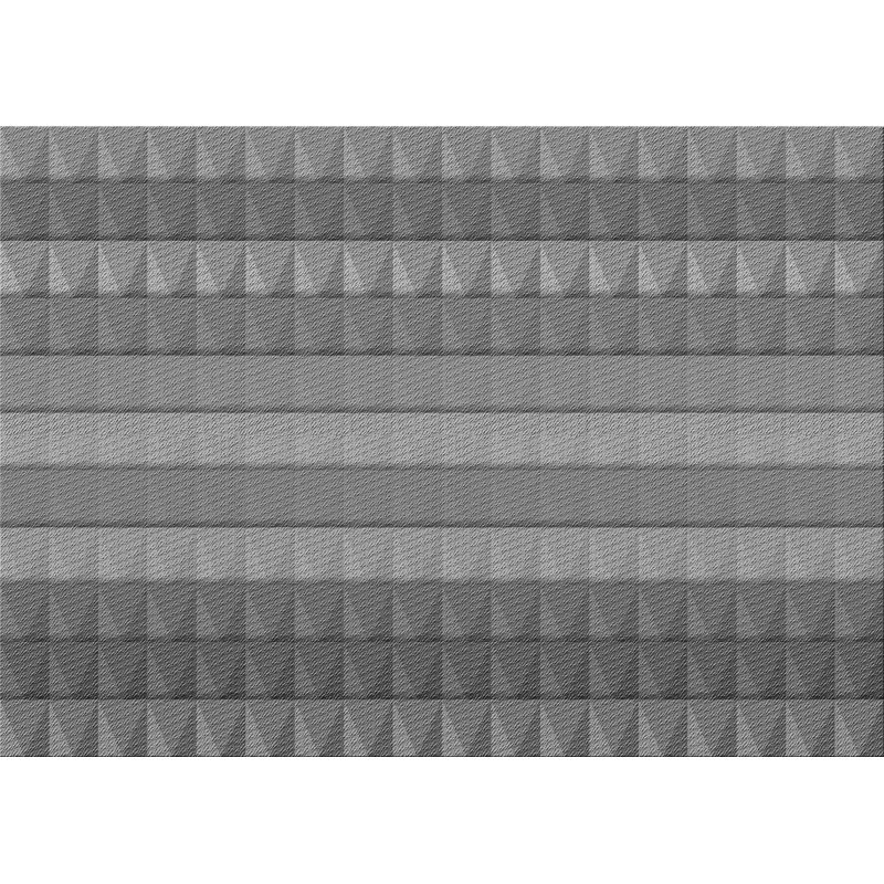 Tapis 100% à motif lavable à la machine 46-GRY, Rectangle 8 pi x 12 pi