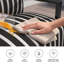 Ensemble de patio 4 pièces en aluminium à structure ouverte comprenant une chaise et un repose-pieds rembourrés avec coussins Sunbrella-101889987
