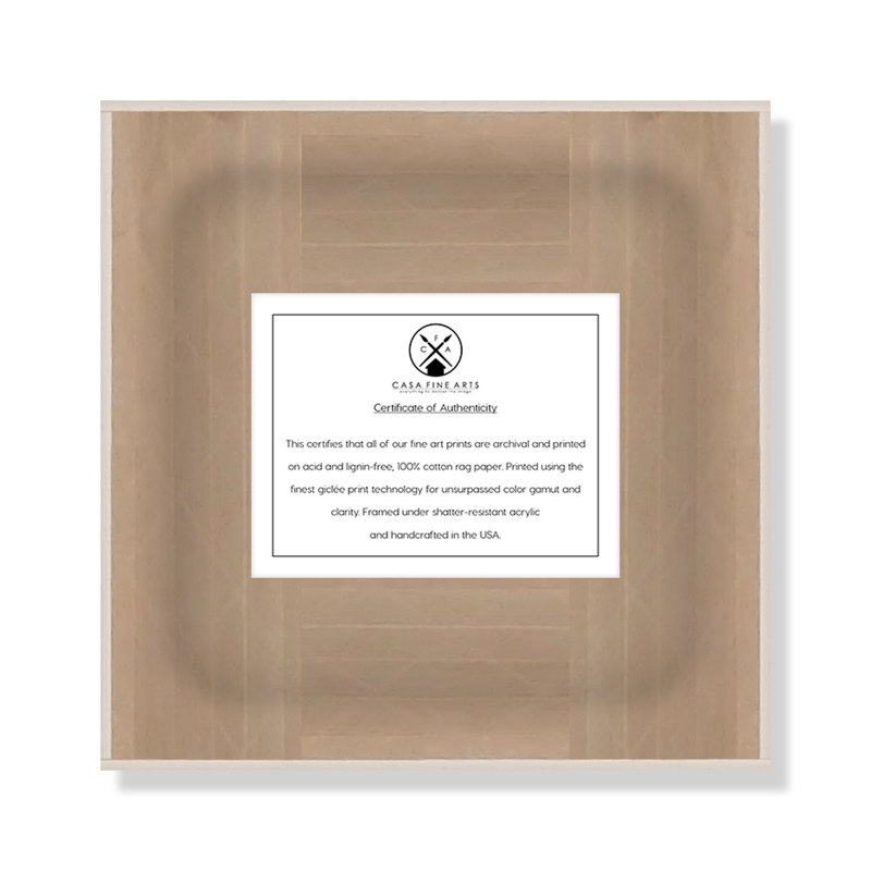 avec des ailes courageuses, impression sur papier, H 8 po x l 8 po x P 0,63 po, Cadre blanc