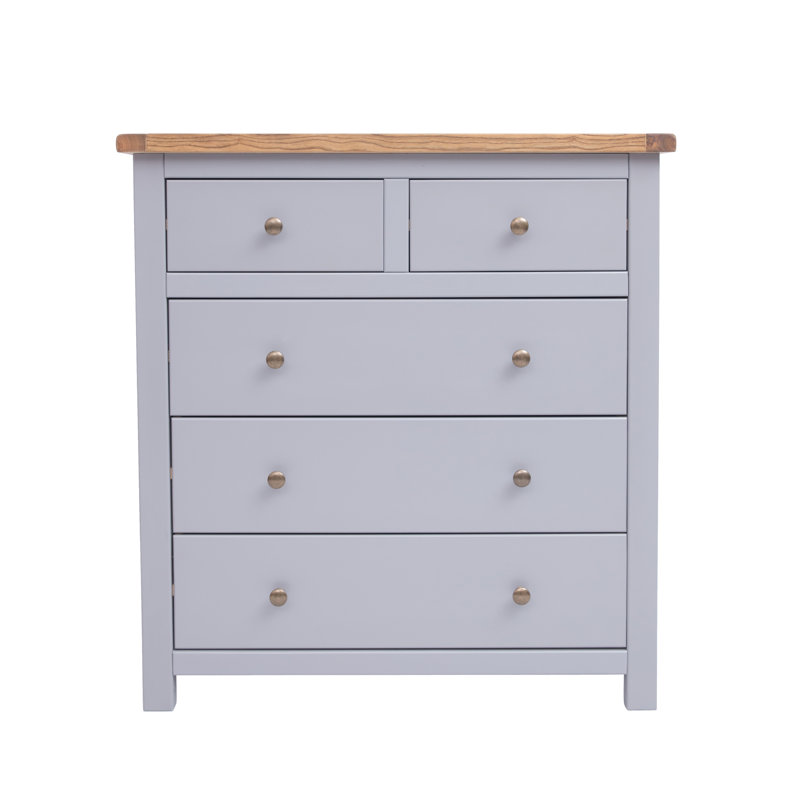 Summerfield 90cm W 5 - Drawer Chest of Drawers