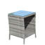 Table basse d'extérieur 1 table basse avec verre trempé transparent-275046872
