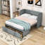 Lit escamotable double en bois avec conception peu encombrante-503467369-503467368
