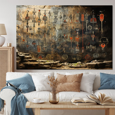 Native Art Ancient Petroglyphs I - Native American Wall Art Prints