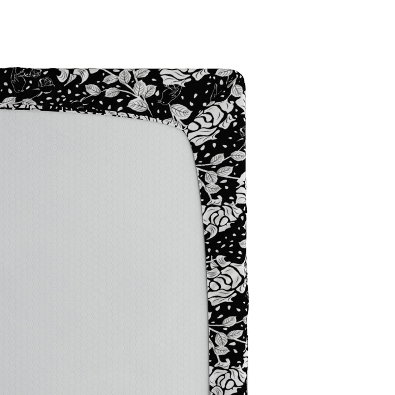 Microfiber Floral Fitted Sheet, Full Fitted Sheet