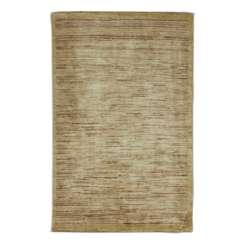 Tapis beige noué à la main de haute qualité