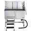 50 Inch Dog Grooming Bath Tub Stainless Steel w Stairs Water Filter Left