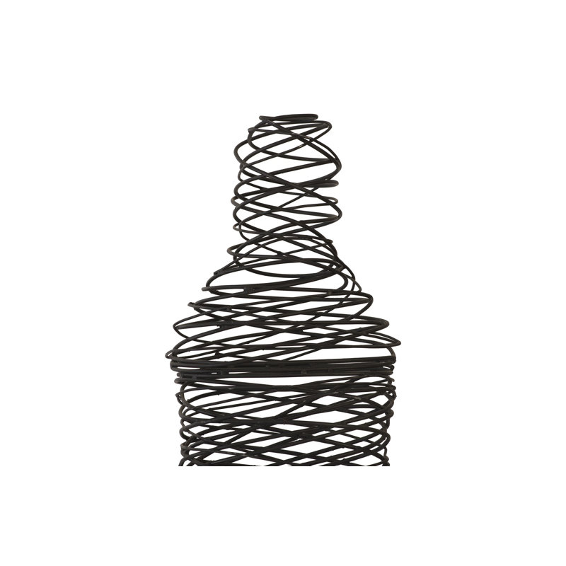 Abstract Wire Man Floor Sculpture, 76" H x 16" W x 16" D