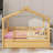 Wooden House Bed with Trundle-101824686-126131859