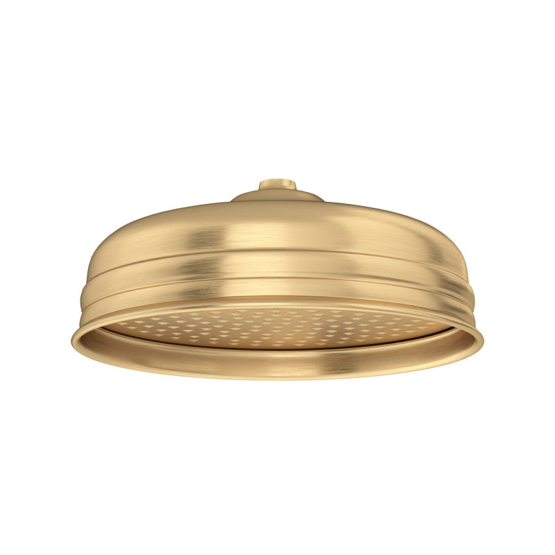 12" Rain Shower Head, Satin English Gold