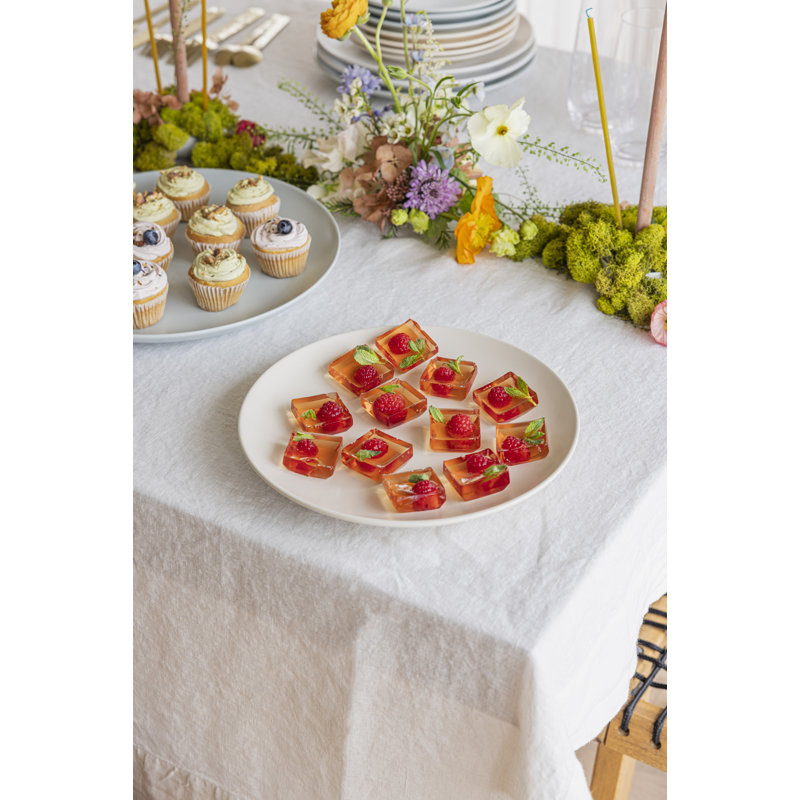 over&back Coupe 12-Piece Semi Hand-Finished Stoneware Dinnerware Set, White