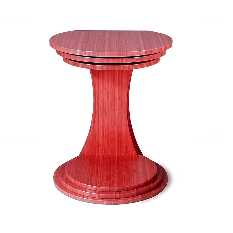 Solid Wood Floor Shelf Nesting Tables, Ruby