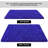 Solid Rug Soft Fluffy Bright Blue Indoor Area Rug for Living Room Bedroom Nursery Kids Room-805677157-835077177