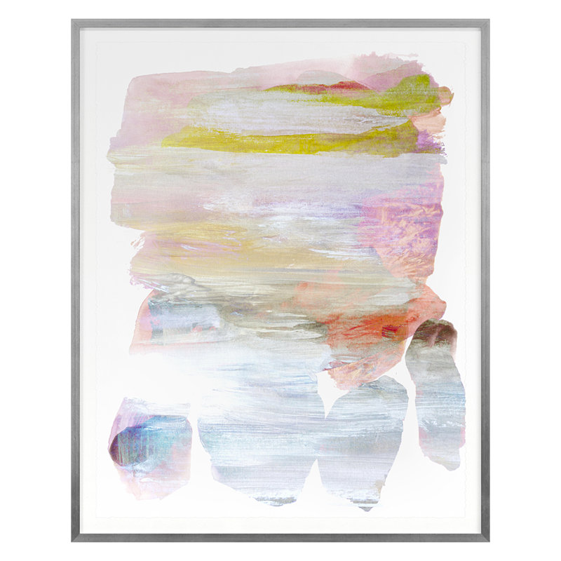 Ocean Rocks 3 Print by Hope Bainbridge, Silver, 45" H x 36" W