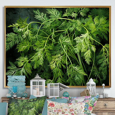 Herbs Pottery Delights 2 - Floral Herbs Wall Art