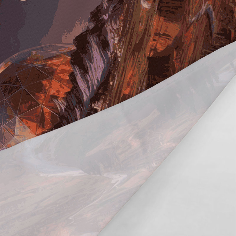 Tapisserie murale Space Terraformed Mars concepts, 88 po x 104 po