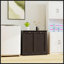 Armoire de trieur de linge à deux compartiments inclinable - noir