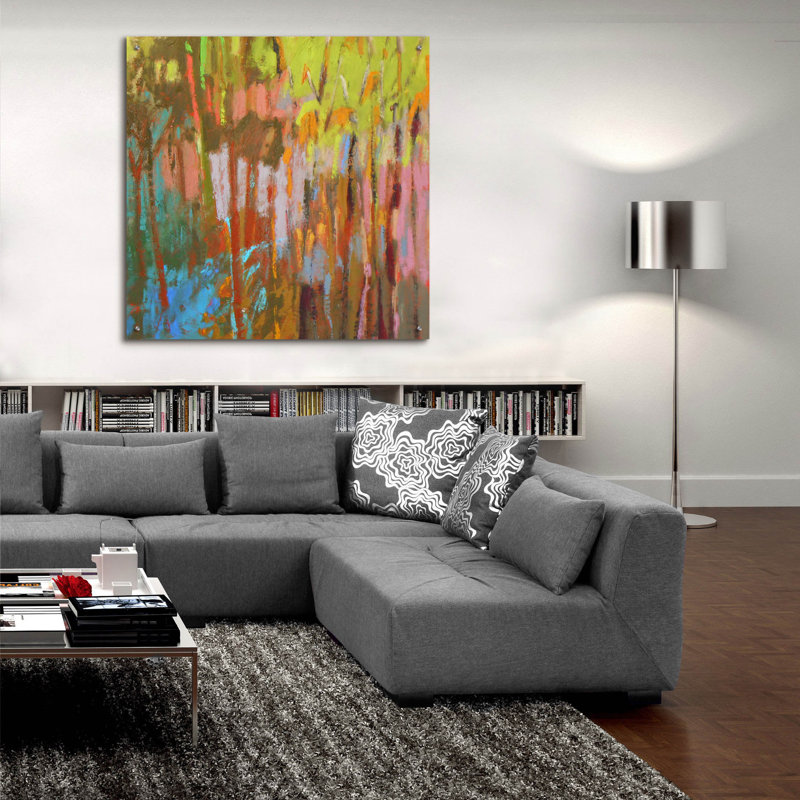 " Trees Two " by Jane Schmidt, 36" H x 36" W