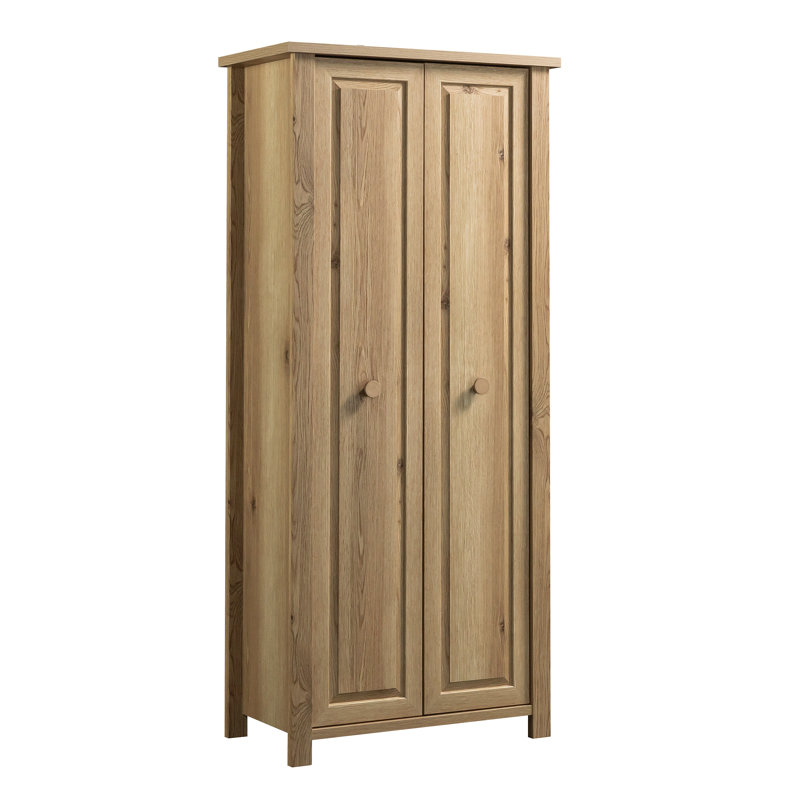 Armoire de rangement de style maison de campagne rustique, finition brune