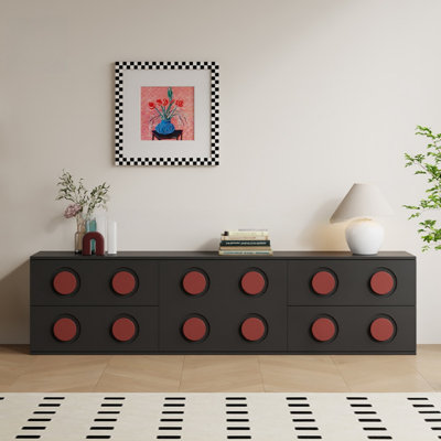 Modern and Simple Cream-style Designed TV Cabinet