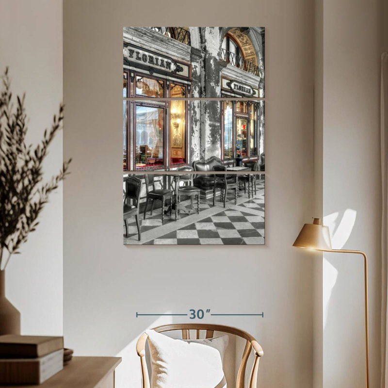 Nicci Caffe Florian Venezia, H 50 po x l 32 po