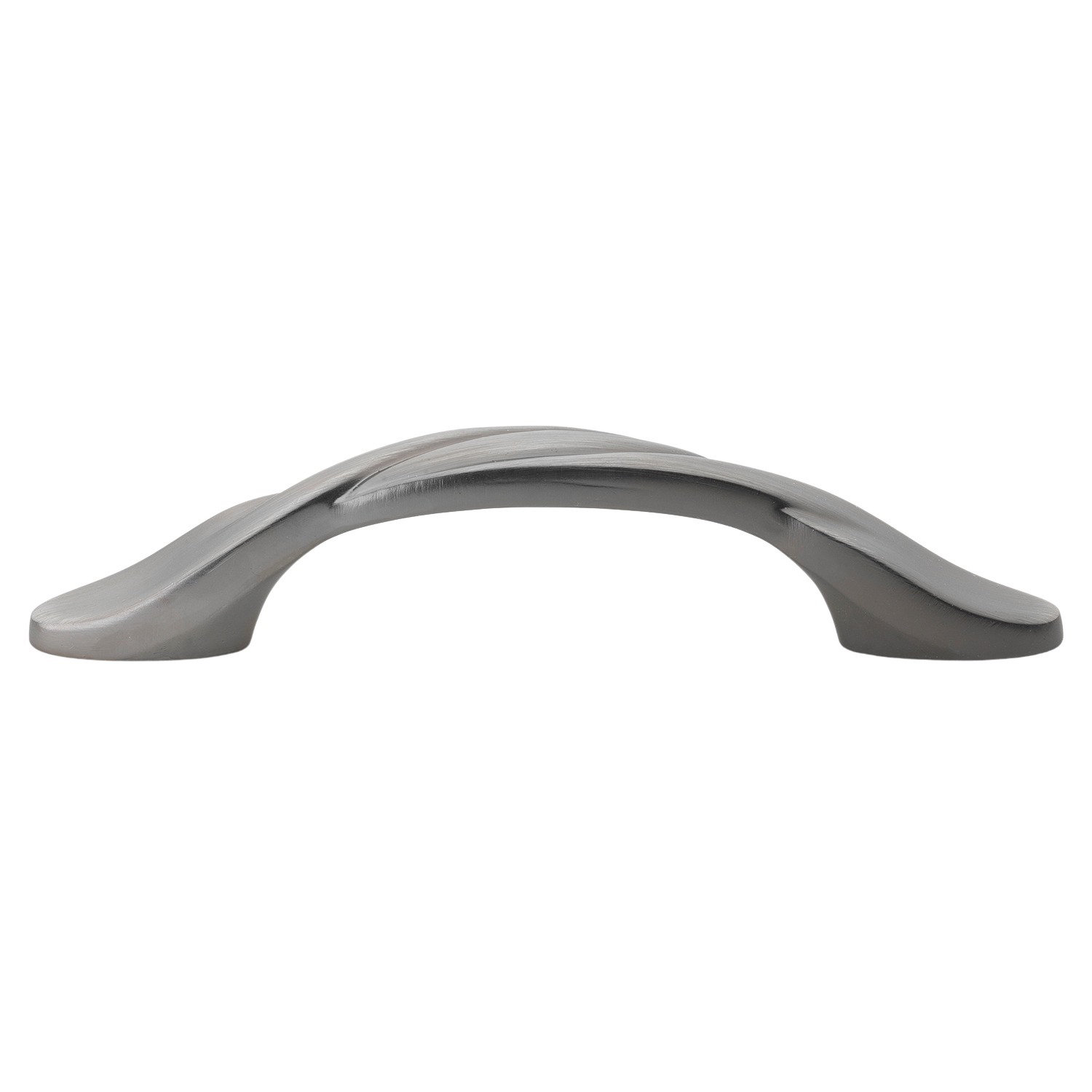 Classic Twisted Arch Cabinet Pull, Satin Pewter