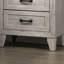 Table de chevet contemporaine en mélamine blanc délavé 1pc