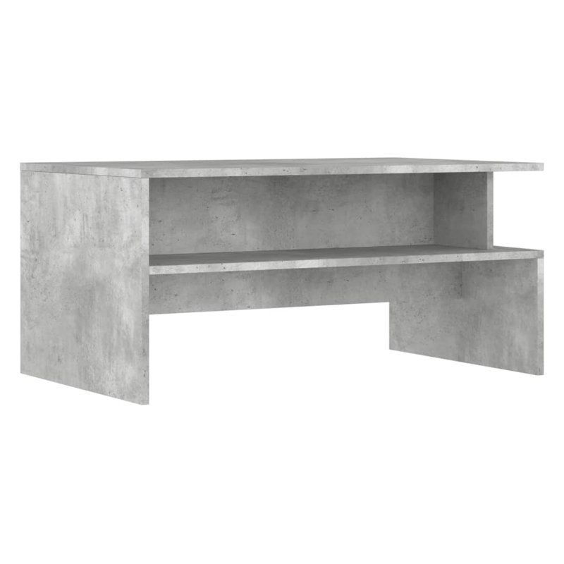 Aveah Frame Coffee Table with Storage, Concrete Grey