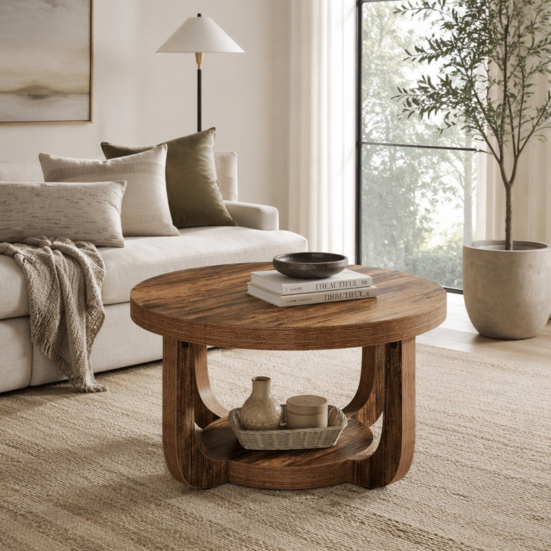 Single Coffee Table, Dark Brown