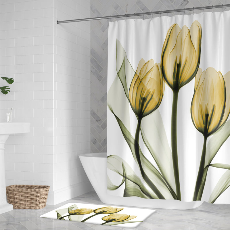 Rideau de douche Watlington, H 71 po x l 74 po, Doré