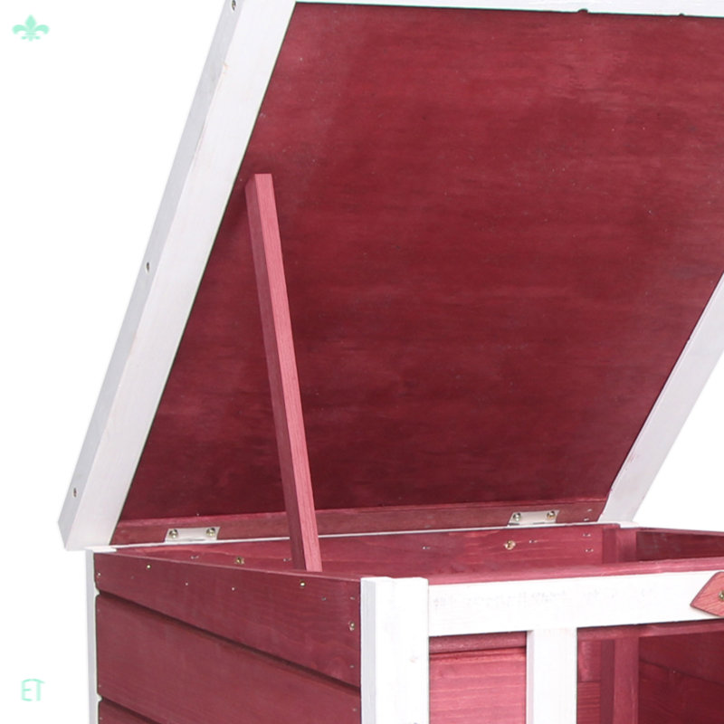 Cage à couver pour petit lapin en bois avec toit ouvert et imperméable