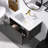 30 In. W X 18 In. D X 16 In. H Single Sink Bath Vanity In Black With Ceramic Sink