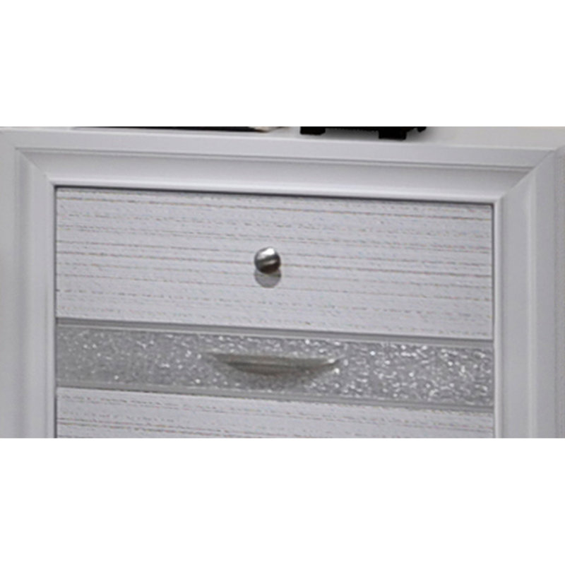 Armoire de chevet blanche 2 tiroirs pleine extension en bois pour le décor de la chambre à coucher et les besoins de rangement