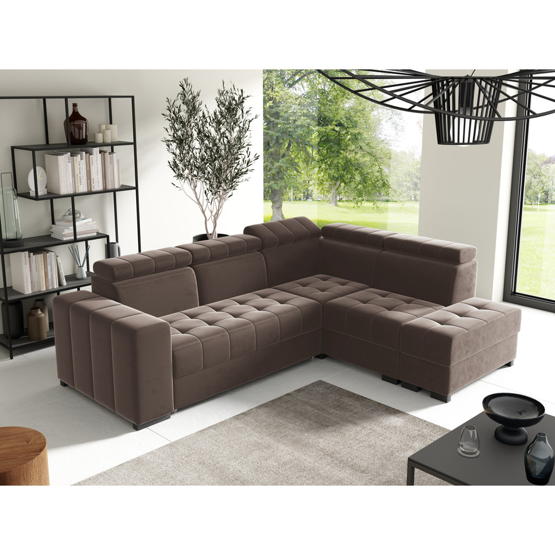 Ecksofa Anjelien mit Bettfunktion