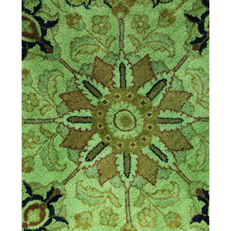 Overdyed One-of-a-Kind 9' 1" X 9' 1" Hand Knotted Area Rug
