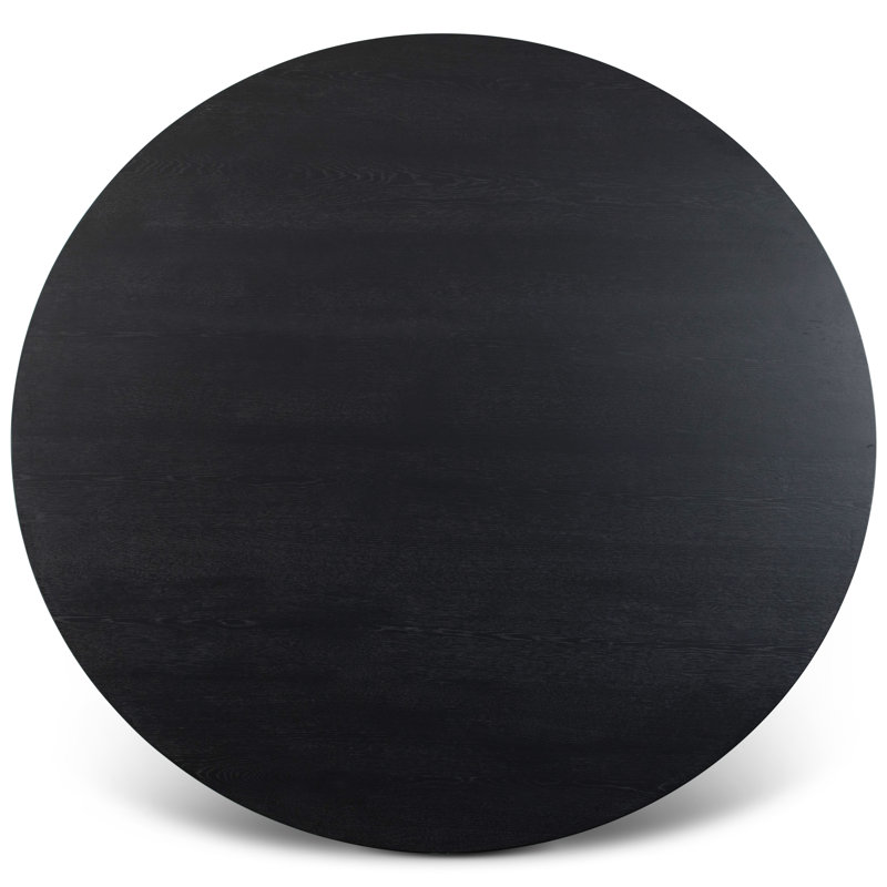 Modern Brazilian Round Dining Table, Ebano