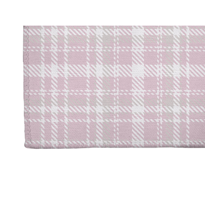 Rocky Tartan Non-Slip Outdoor Rug, Runner 2'6" x 8'