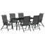 7 Piece Garden Dining Set Poly Rattan-1742546650